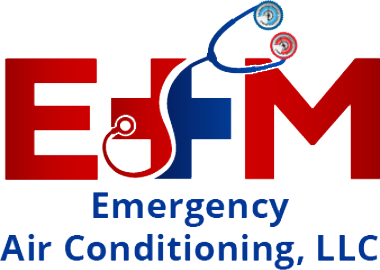 e+m emergency air conditioning logo